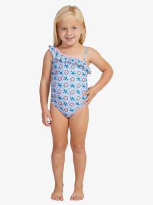 Girls'' Roxy Bold Florals One-Piece Swimwear | HJVP-86317