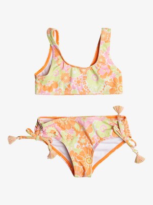 Girls'' Roxy Happiness Feeling Two Piece Bralette Set Swimwear | OFNA-95078