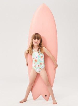 Girls'' Roxy Hawaiian Spirit One-Piece Swimwear | KPWY-08563