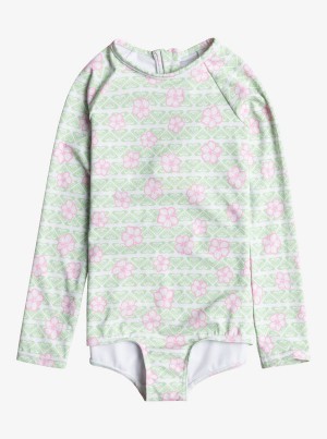 Girls'' Roxy Hibiline Long-Sleeve Swimwear | LEWY-64752