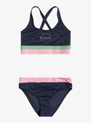 Girls'' Roxy Ilacabo Active Set Swimwear | LUVS-85237