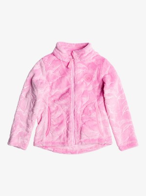 Girls'' Roxy Mini Igloo Technical Zip-Up Hooded Fleece Snowboard Jackets | KYWX-29540