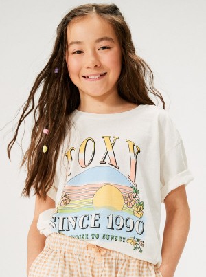 Girls'' Roxy Sunrise To Sunset Oversized Boyfriend T Shirts | YXLN-19530