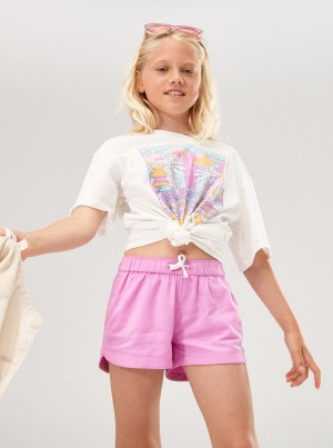 Girls'' Roxy Una Mattina Elastic Waist Shorts | IXVL-57923