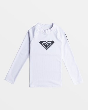 Girls'' Roxy Whole Hearted Long Sleeve UPF 50 Rashguard Swimwear | CSDZ-61973