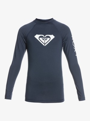 Girls'' Roxy Whole Hearted Long Sleeve UPF 50 Rashguard Swimwear | EWVN-54379