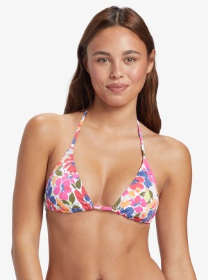 Roxy Bloomin Babe Tiki Tri Bikini Tops | YIQZ-28143