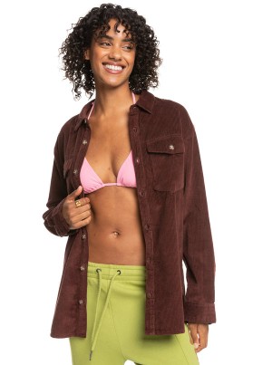 Roxy Let It Go Corduroy Long Sleeve Jackets | EGCL-13750