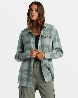 Roxy Let It Go Flannel Long Sleeve Tops | 08936LPBZ