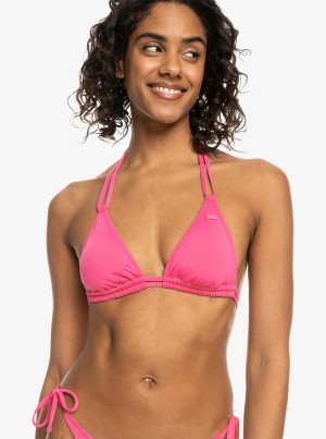 Roxy Solid Beach Classics Mini Tikitri Bikini Tops | TKRS-53106