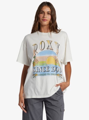 Roxy Sunrise To Sunset Oversized Boyfriend T Shirts | 73241TKLR