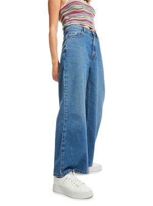 Roxy Surf On Cloud High Wide Leg Jeans Pants | AHPQ-74823