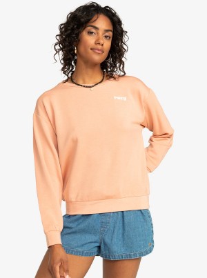 Roxy Surfing By Moonlight Crew Neck Hoodie | VURQ-96812