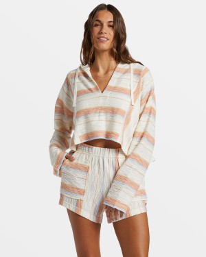 Roxy Todos Santos Poncho Style Hoodie | KYVL-04935