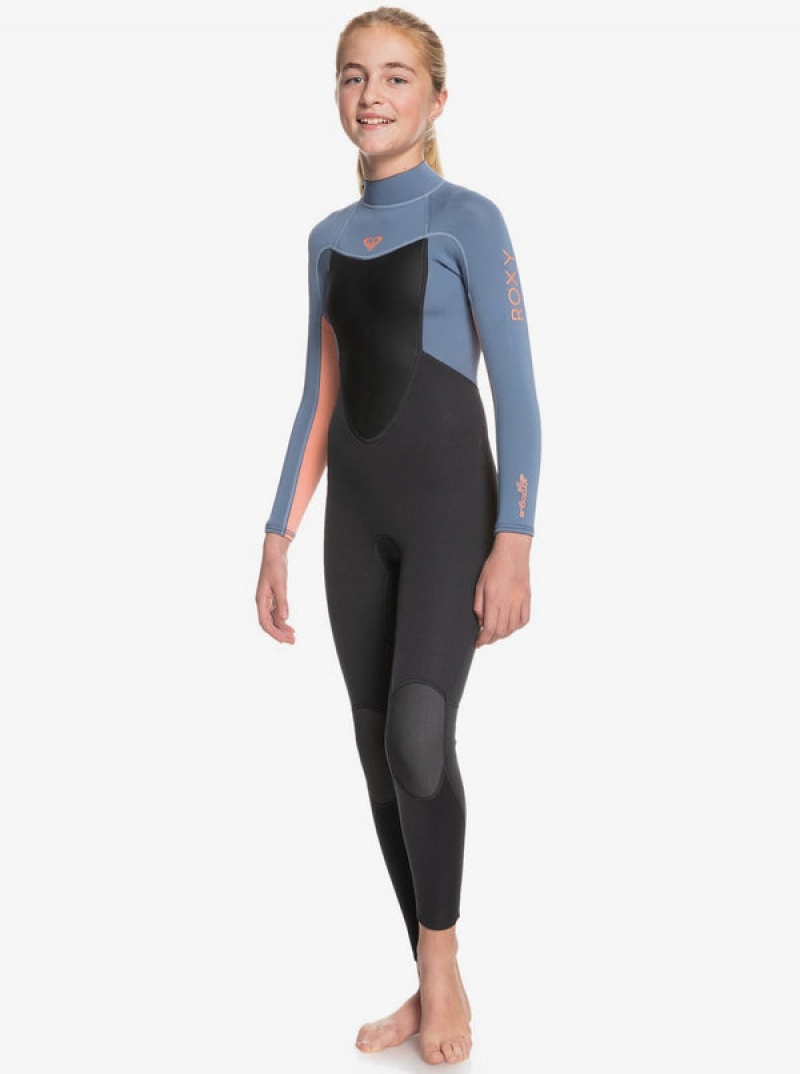 Girls'' Roxy 3/2mm Prologue Back Zip Wetsuit Swimwear | EUDY-50469