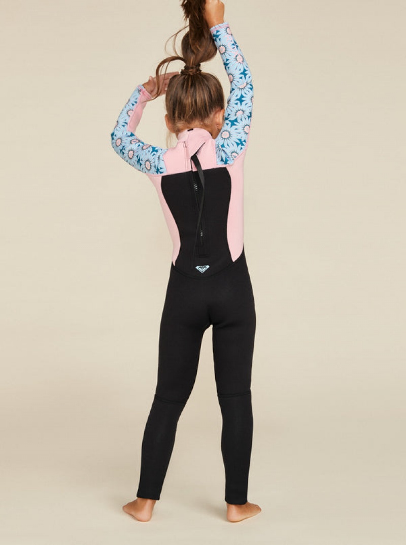 Girls'' Roxy 3/2mm Prologue Back Zip Wetsuit Swimwear | VGOQ-42695