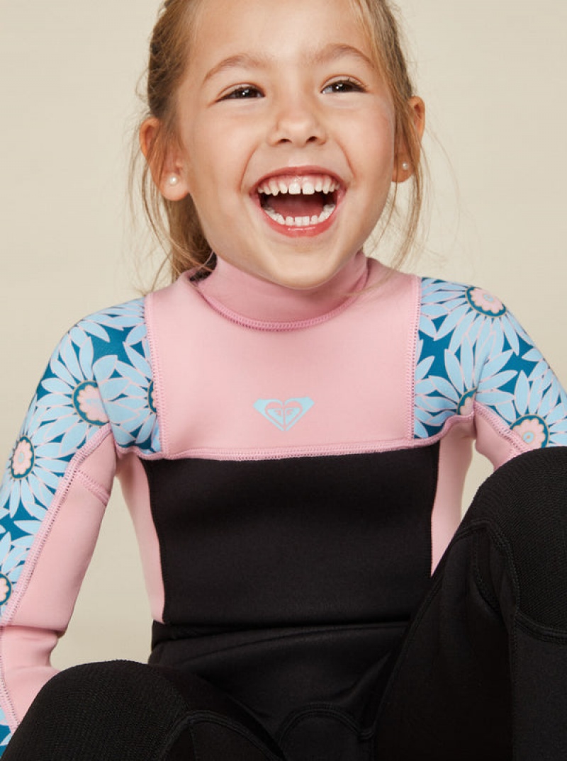 Girls'' Roxy 3/2mm Prologue Back Zip Wetsuit Swimwear | VGOQ-42695