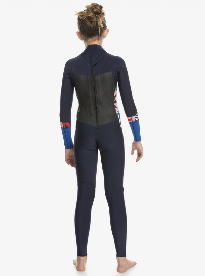 Girls'' Roxy 3/2mm Syncro GBS Long Sleeve Fullsuit Swimwear | TXMU-80346