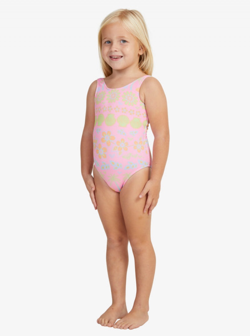 Girls'' Roxy Beach Day Together One-Piece Swimwear | NOKY-69521