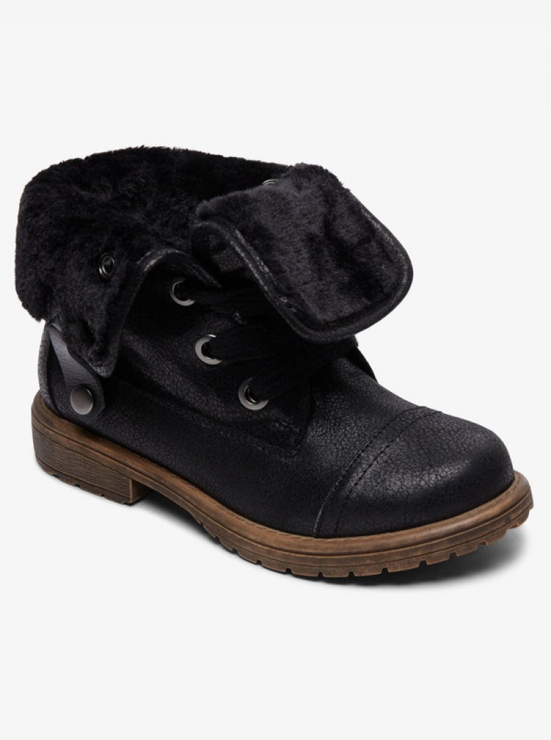 Girls\'\' Roxy Bruna Lace-Up Boots | TWQH-63529