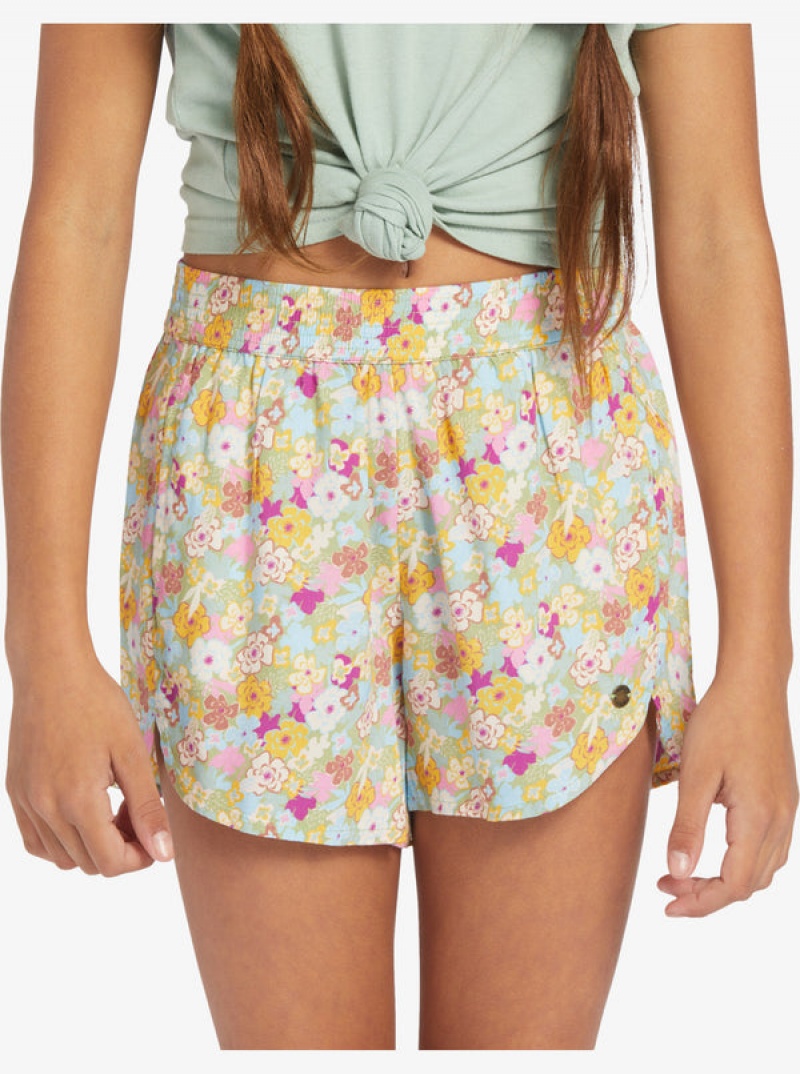 Girls'' Roxy Canyon Moon Elastic Waist Shorts | ZUPX-01457