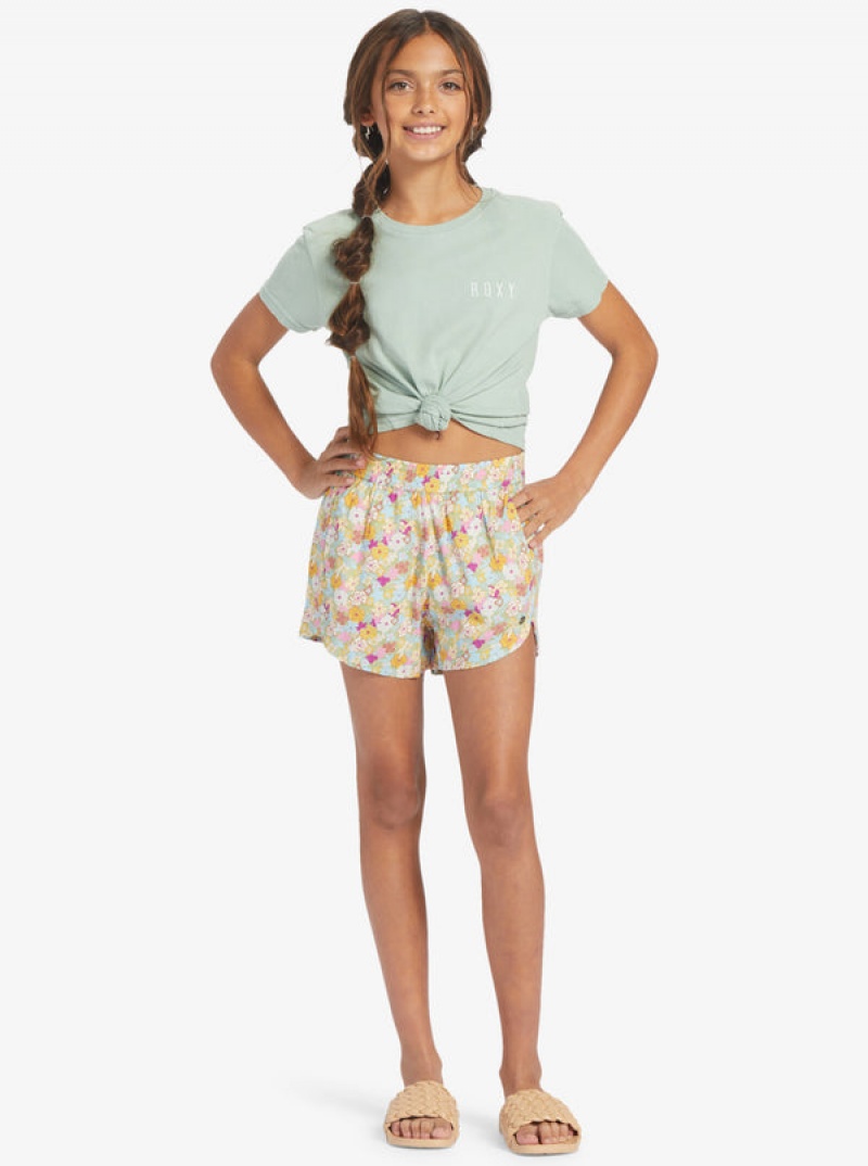 Girls'' Roxy Canyon Moon Elastic Waist Shorts | ZUPX-01457