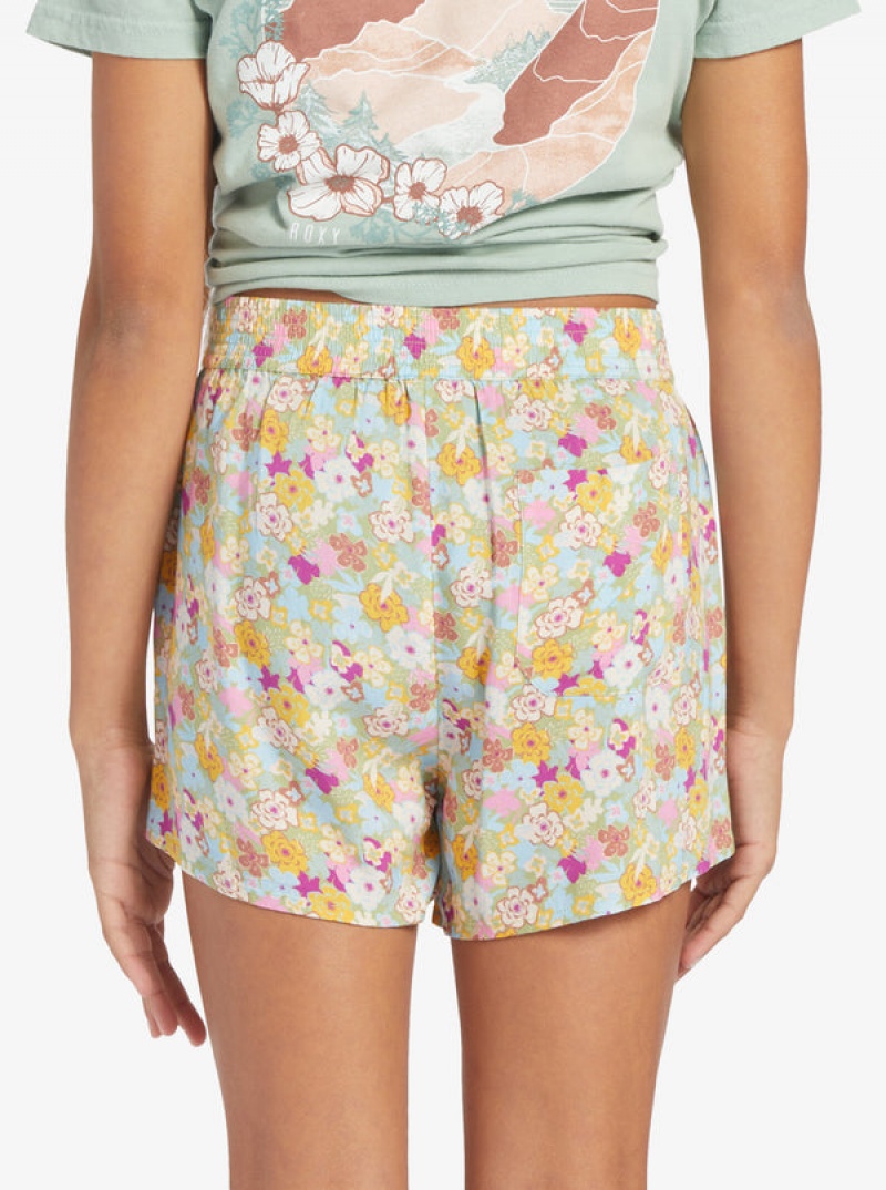 Girls'' Roxy Canyon Moon Elastic Waist Shorts | ZUPX-01457