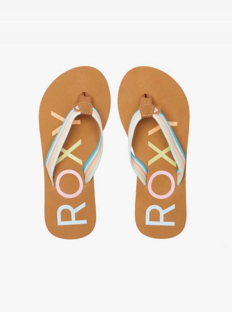 Girls'' Roxy Colbee Flip Flops | LWCN-80245