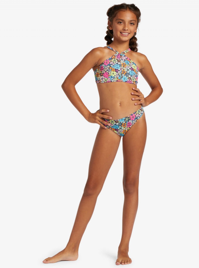 Girls'' Roxy Daisy Mood Two Piece Set Swimwear | LQZK-15807