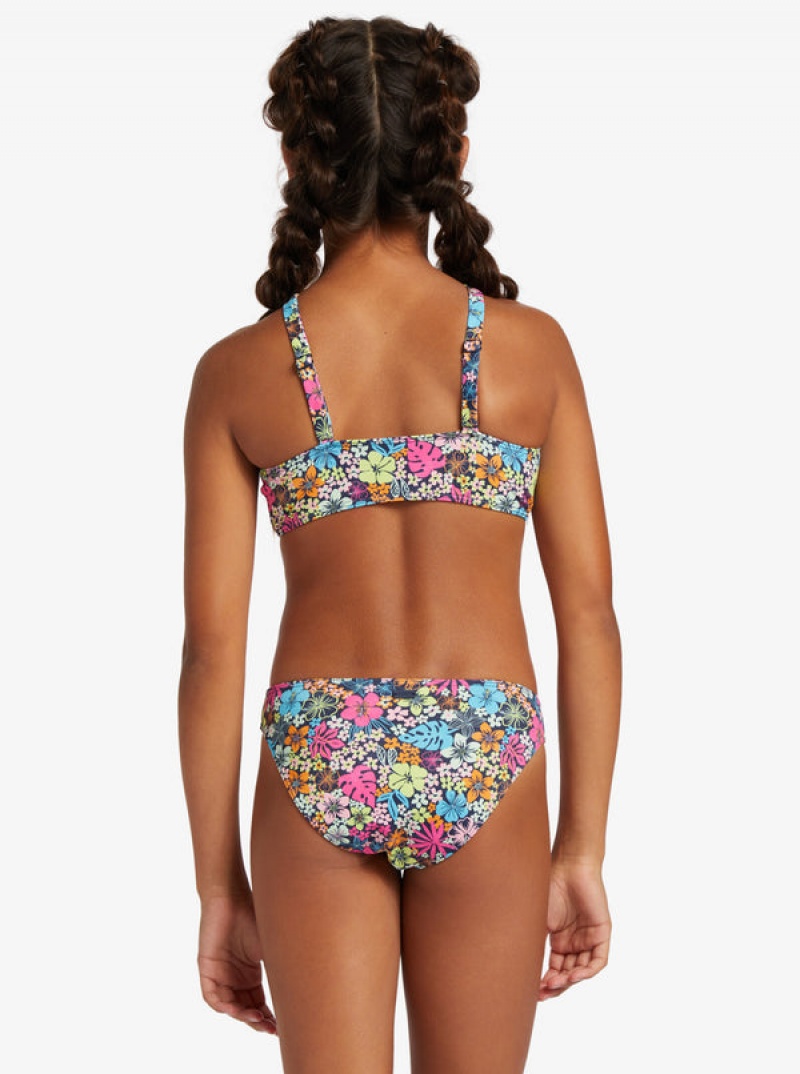 Girls'' Roxy Daisy Mood Two Piece Set Swimwear | LQZK-15807