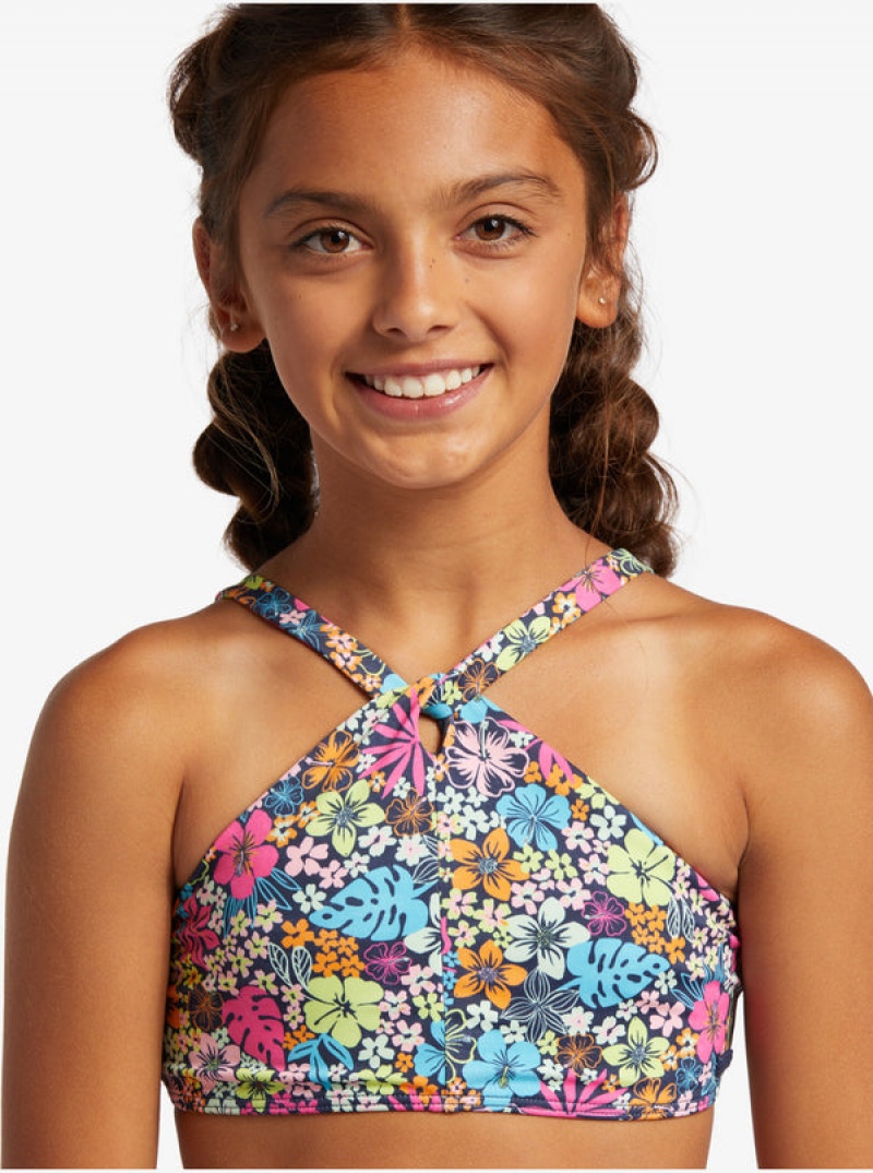 Girls'' Roxy Daisy Mood Two Piece Set Swimwear | LQZK-15807