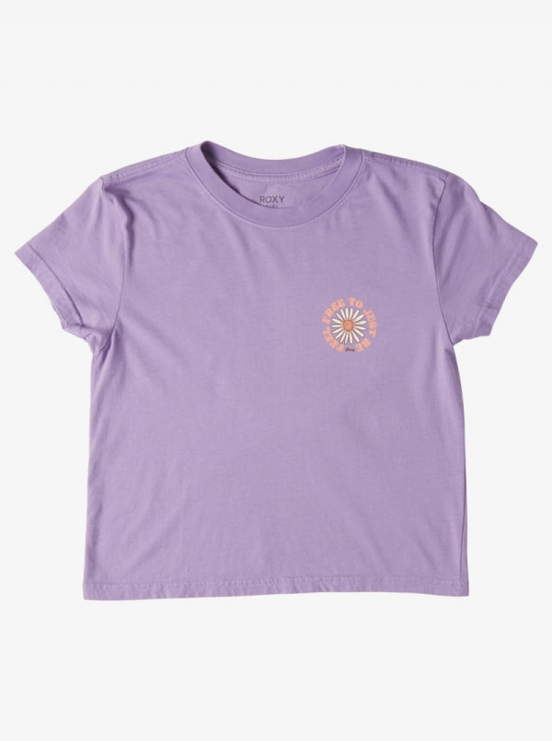 Girls\'\' Roxy Feel Free Boyfriend T Shirts | KPJM-15026