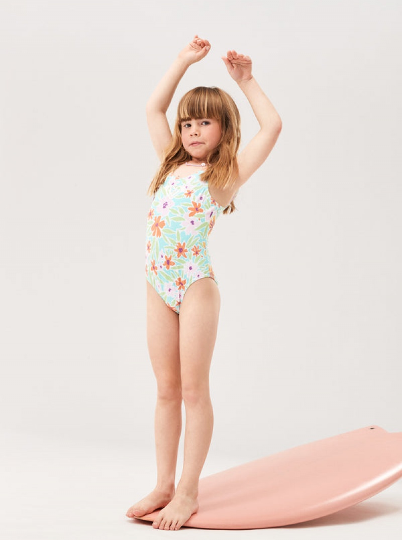 Girls'' Roxy Hawaiian Spirit One-Piece Swimwear | KPWY-08563