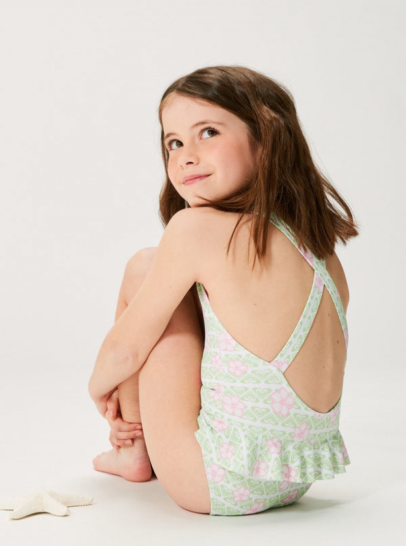 Girls'' Roxy Hibiline One-Piece Swimwear | NCHP-25849