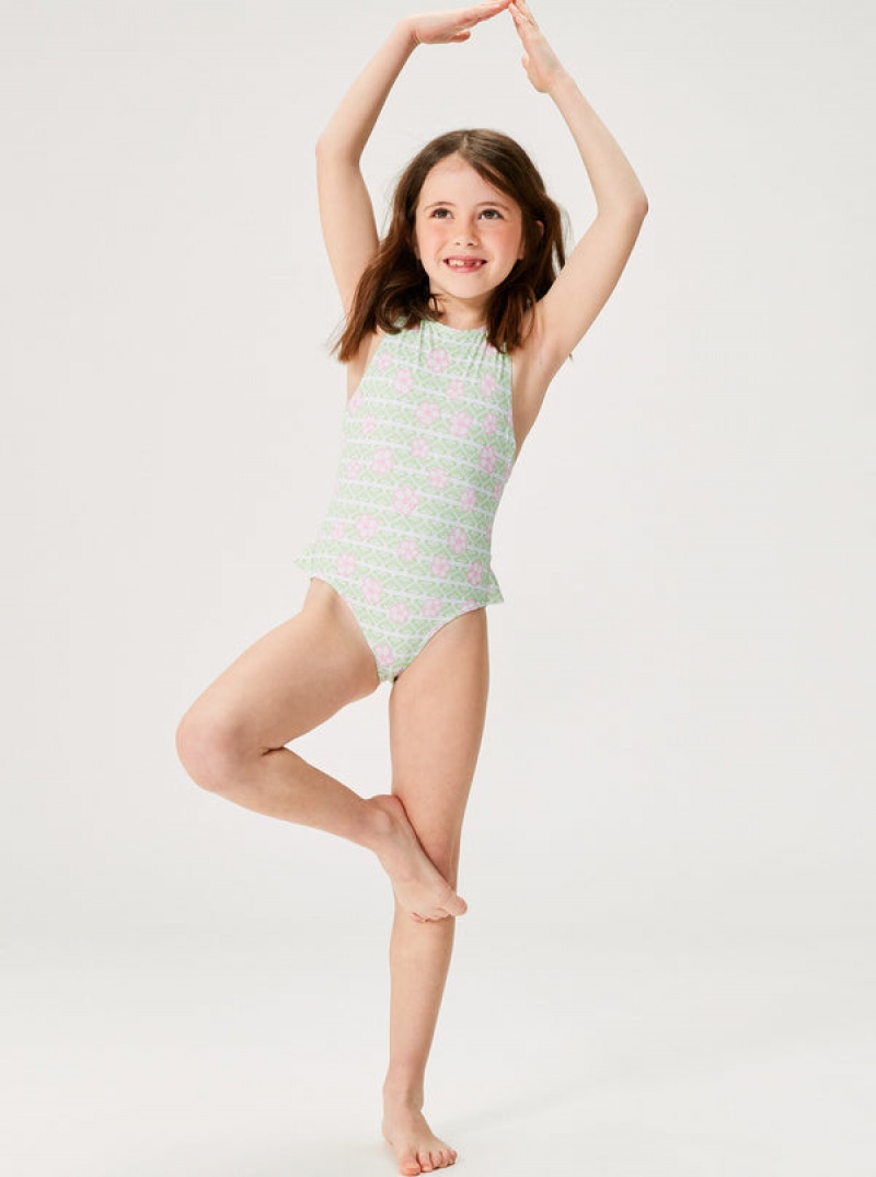 Girls'' Roxy Hibiline One-Piece Swimwear | NCHP-25849