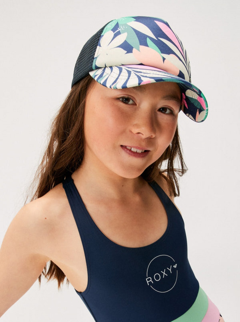 Girls\'\' Roxy Honey Coconut Trucker Hats | LRWK-52967