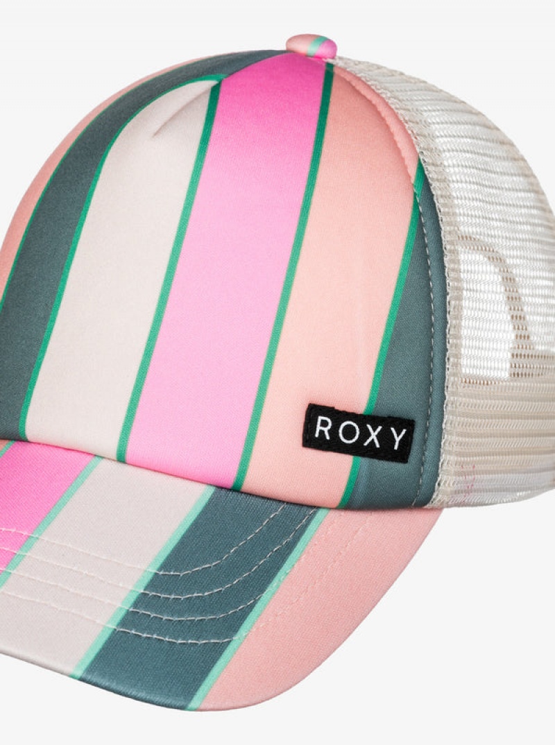 Girls'' Roxy Honey Coconut Trucker Hats | UHNQ-50489