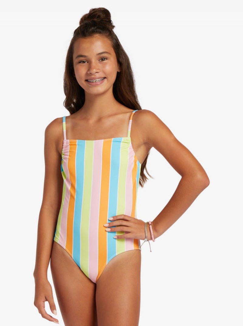 Girls'' Roxy Last In Paradise One-Piece Swimwear | RJXH-16089