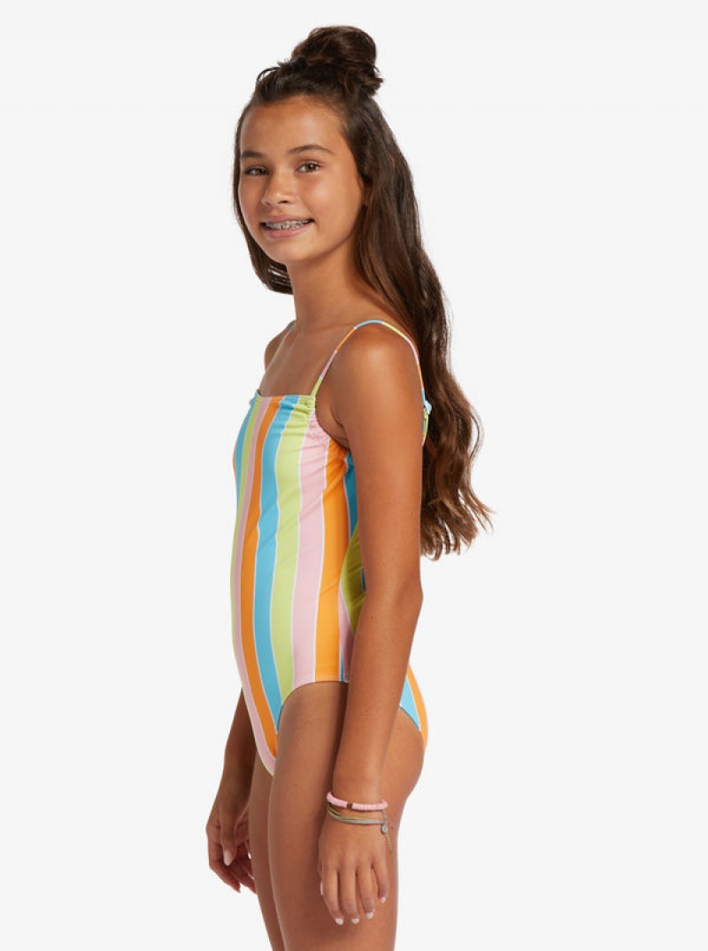 Girls'' Roxy Last In Paradise One-Piece Swimwear | RJXH-16089