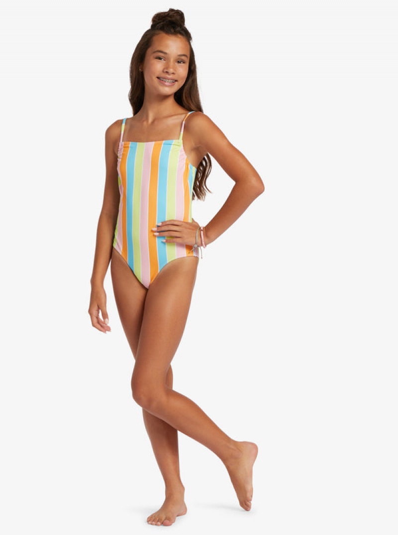 Girls'' Roxy Last In Paradise One-Piece Swimwear | RJXH-16089