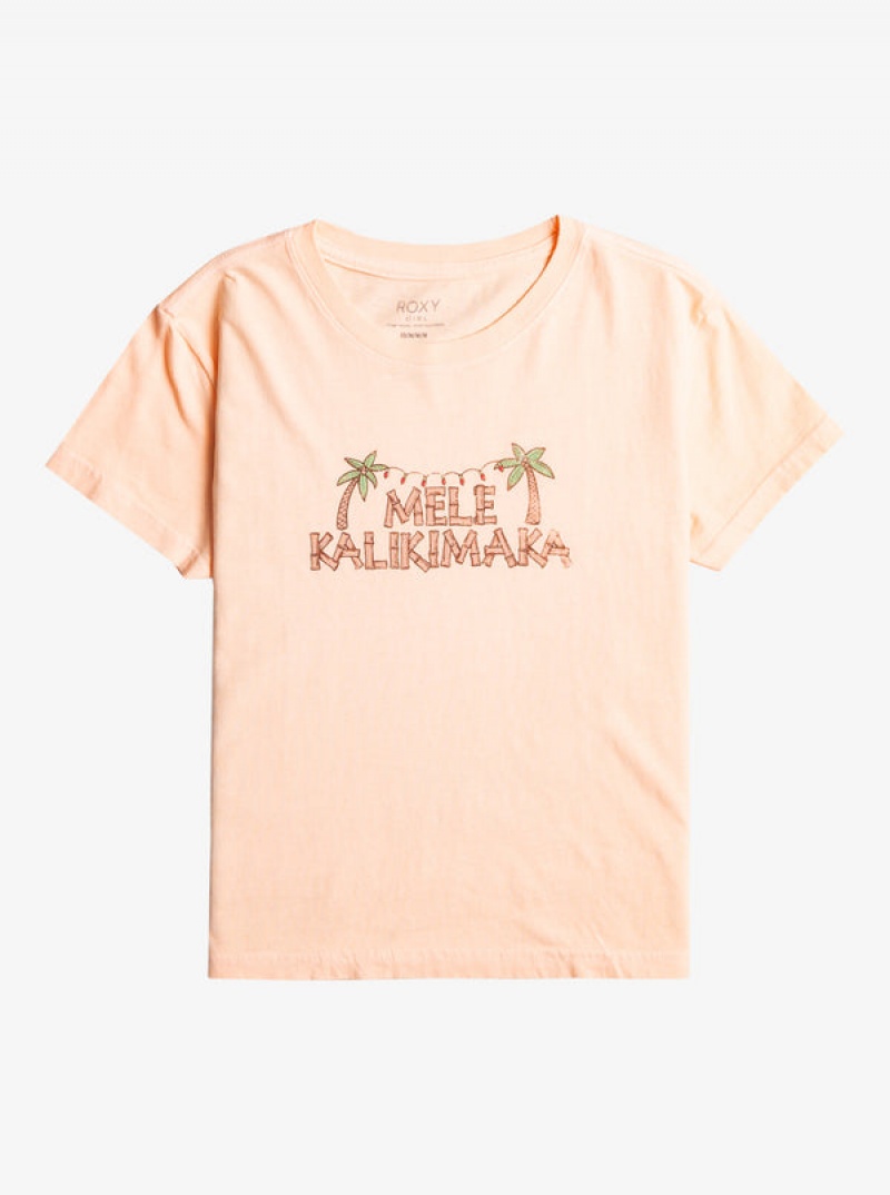 Girls\'\' Roxy Mele Tiki Friend T Shirts | UPLW-89124