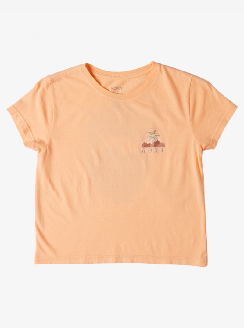 Girls\'\' Roxy Palm Arcana Boyfriend T Shirts | MOWS-42589