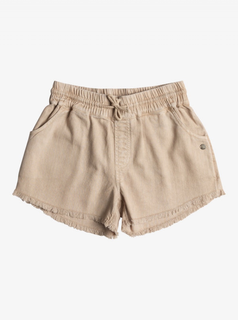 Girls\'\' Roxy Scenic Route Twill Shorts | AFCS-16037