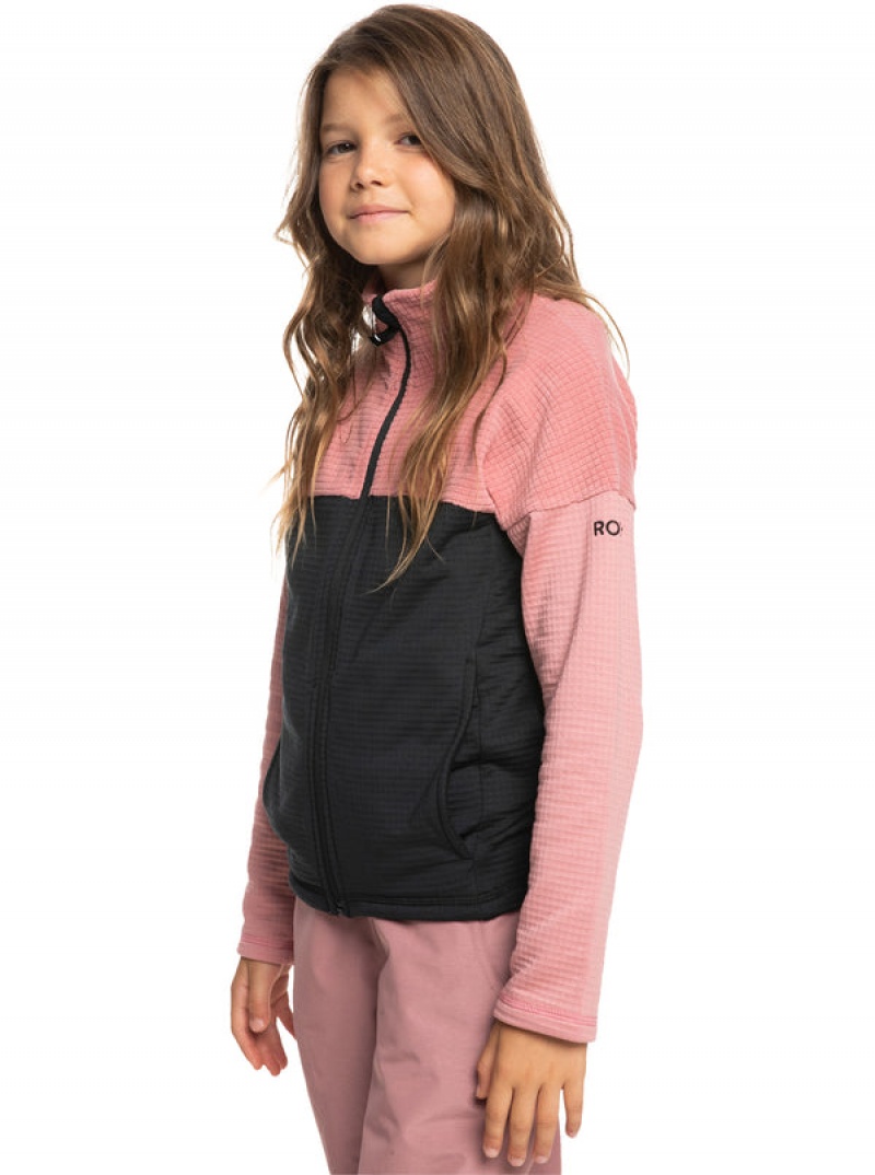 Girls'' Roxy Sidley Technical Zip-Up Fleece Snowboard Jackets | HRZW-31290