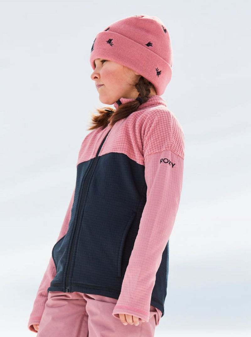 Girls'' Roxy Sidley Technical Zip-Up Fleece Snowboard Jackets | HRZW-31290