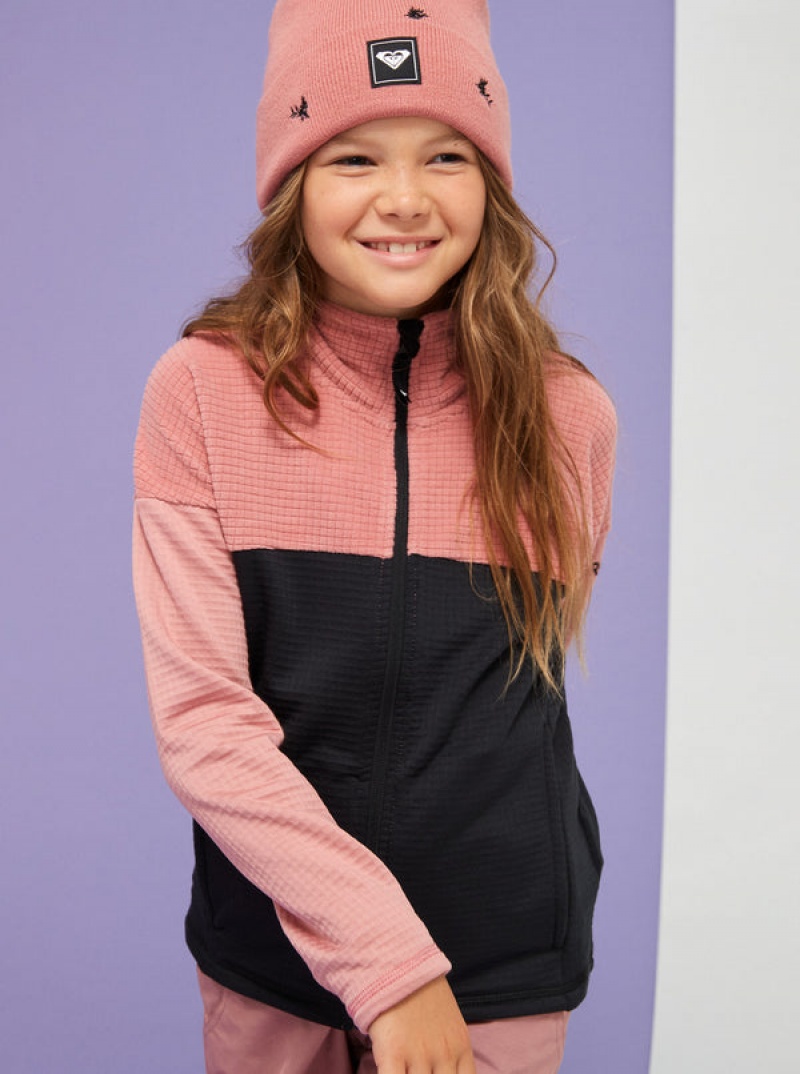 Girls'' Roxy Sidley Technical Zip-Up Fleece Snowboard Jackets | HRZW-31290