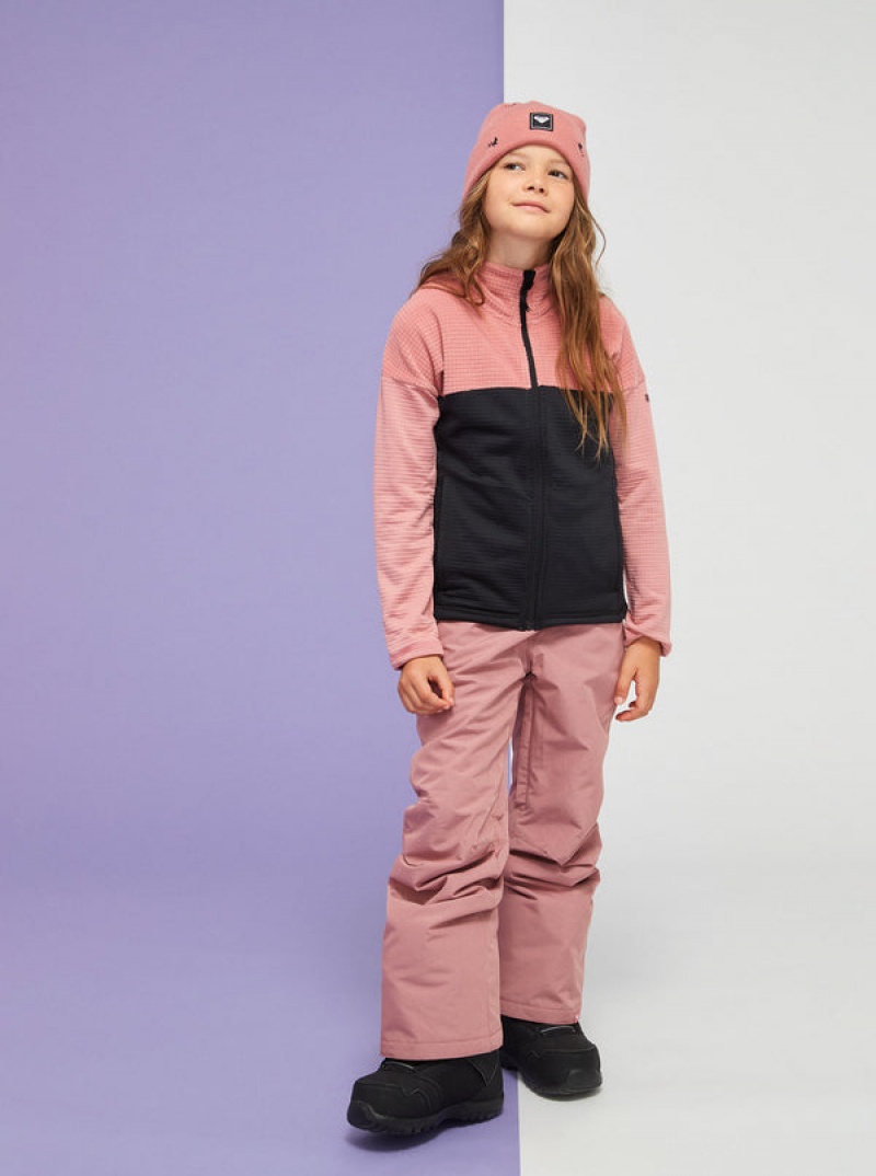 Girls'' Roxy Sidley Technical Zip-Up Fleece Snowboard Jackets | HRZW-31290