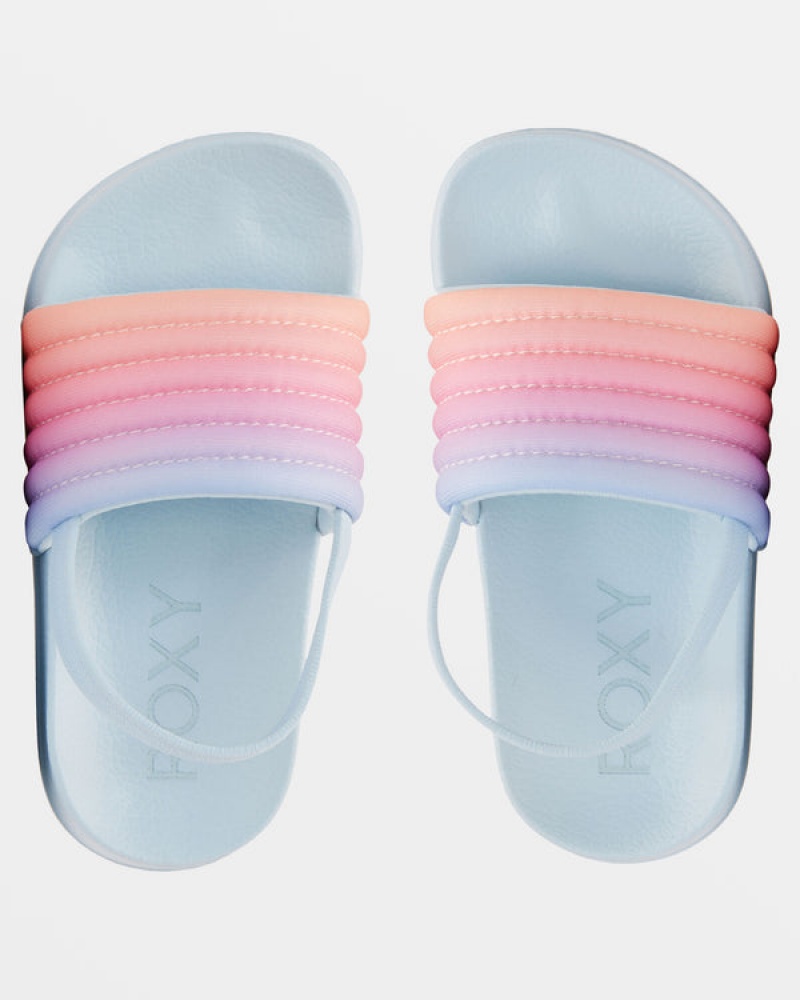 Girls'' Roxy Slippy Ribbed Sandals | KSAO-61239