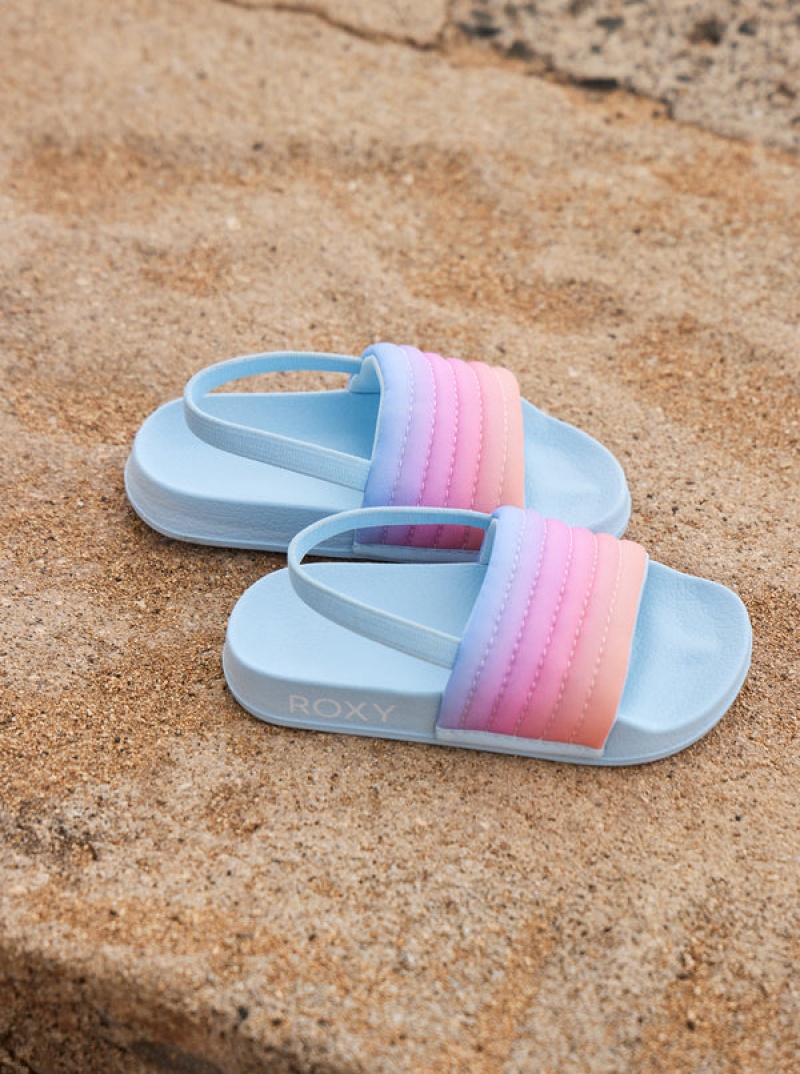 Girls'' Roxy Slippy Ribbed Sandals | KSAO-61239