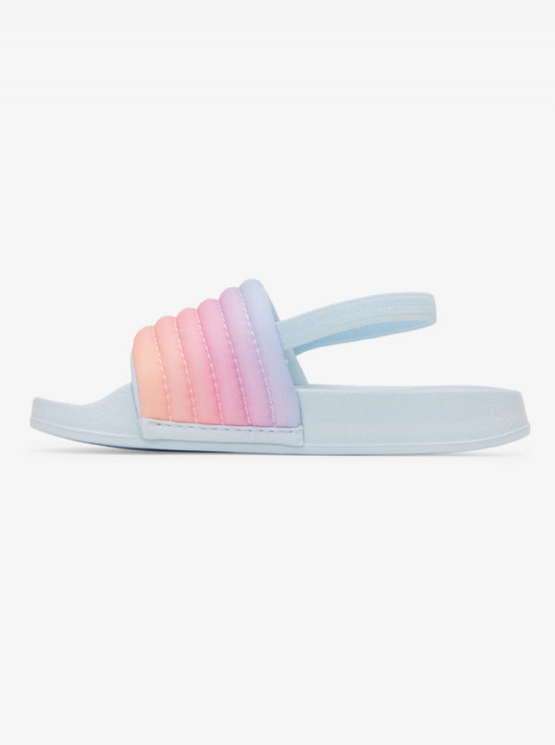 Girls'' Roxy Slippy Ribbed Sandals | KSAO-61239